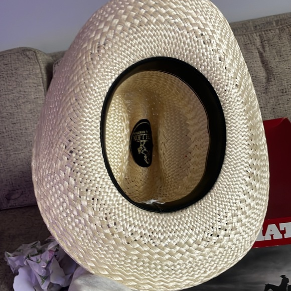 Stallion By Stetson Vintage Straw Western Cowboy Hat 6 3/4 - Picture 7 of 15